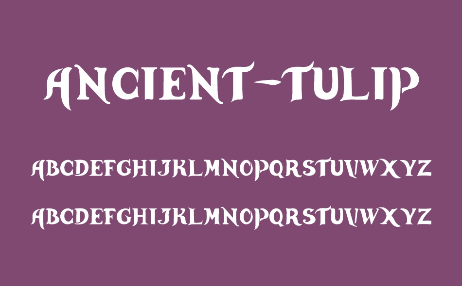 Ancient Tulip font