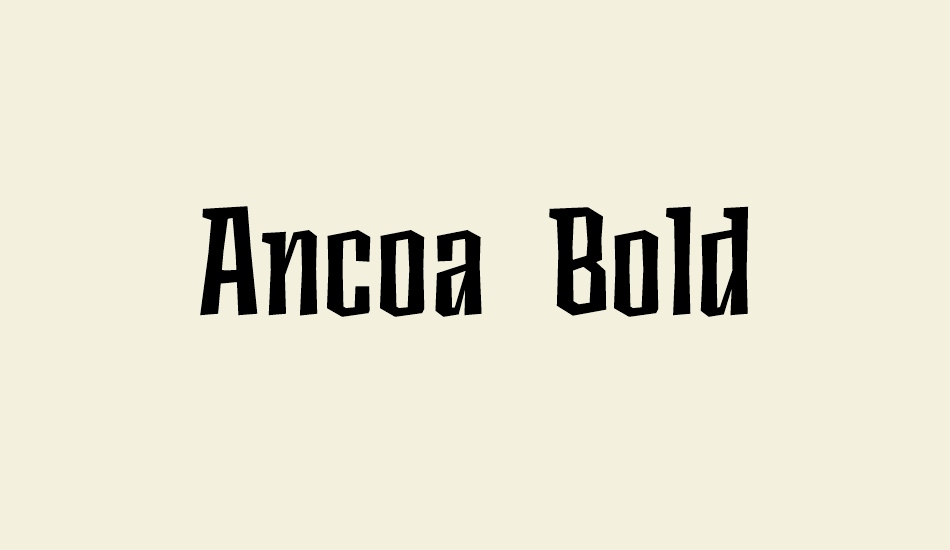 ancoa-demo-bold font big