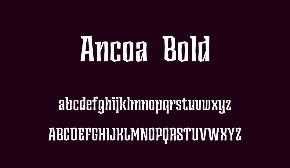 ancoa-demo-bold font