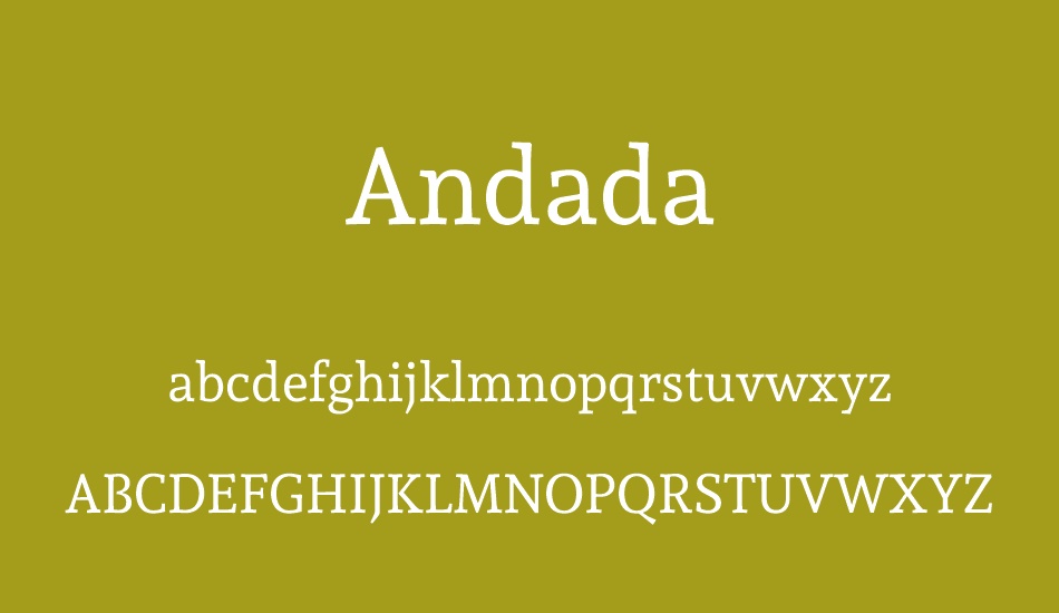 Andada font