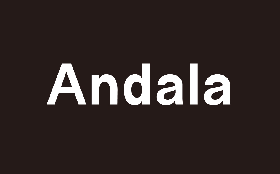 Andala font big