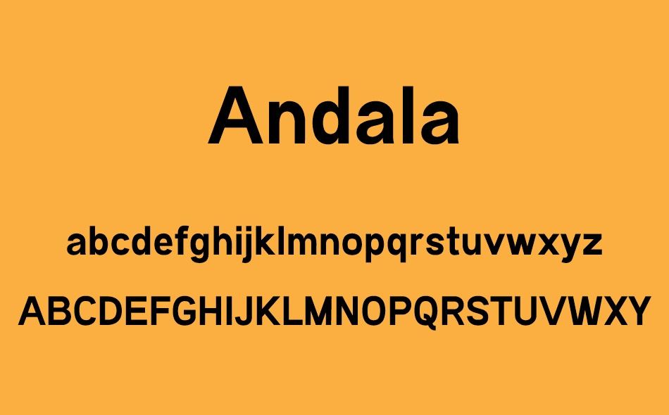 Andala font