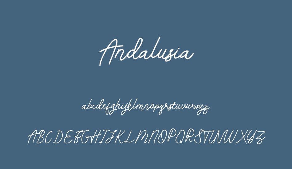 andalusia-demo font
