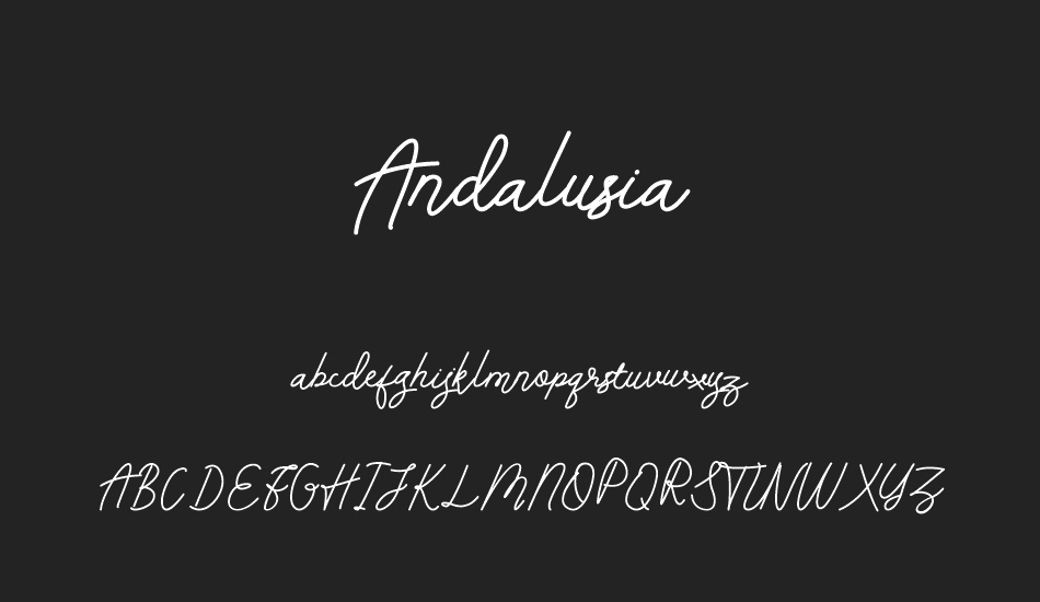 Andalusia font