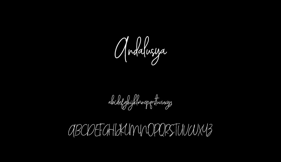 Andalusya font