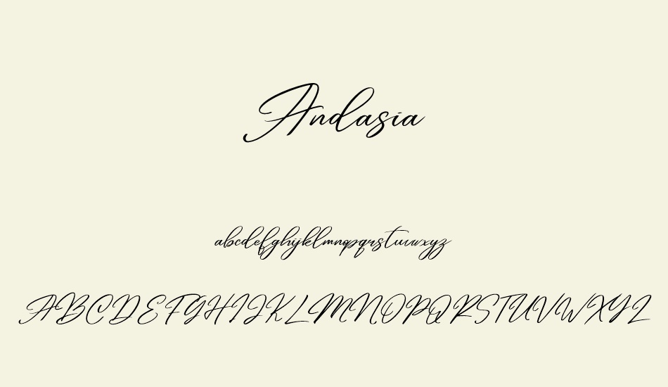 andasia font