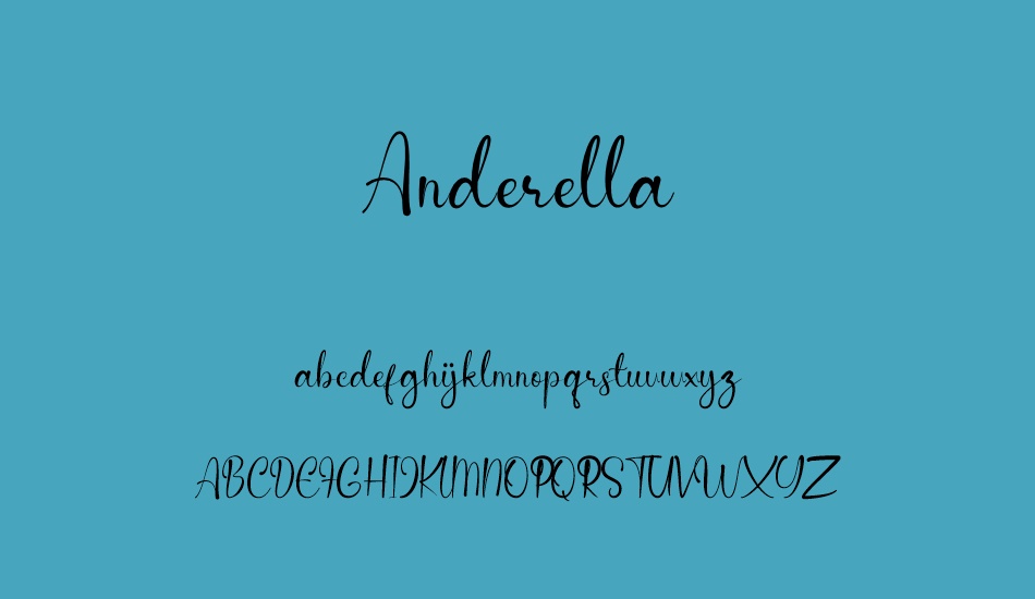 anderella-demo font