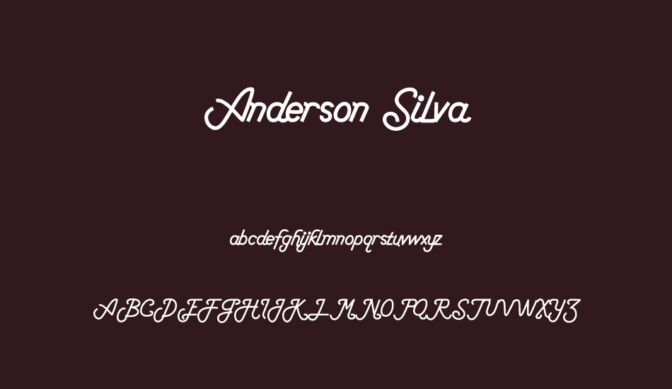 Anderson Silva font