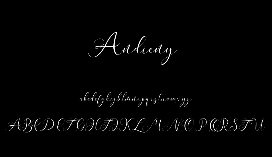 Andieny font