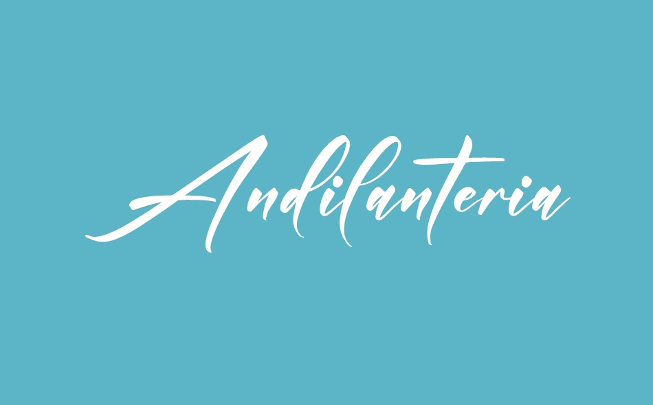 Andilanteria Signature font big