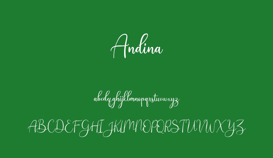 andina-demo font