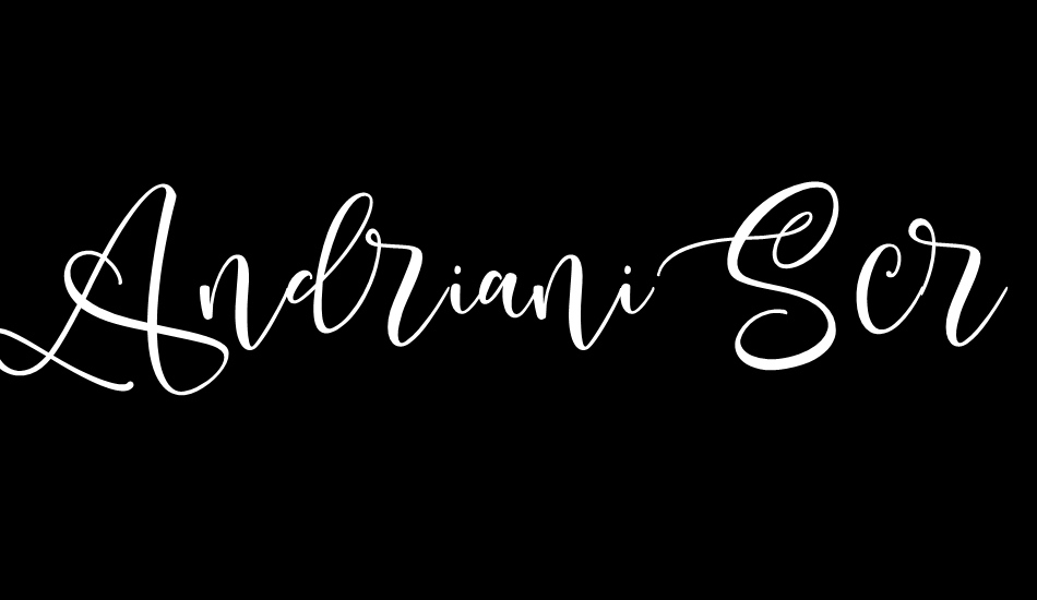 Andriani Script font big