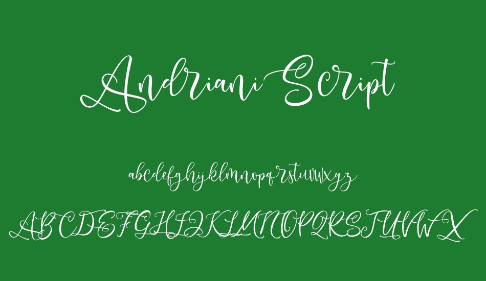 Andriani Script font