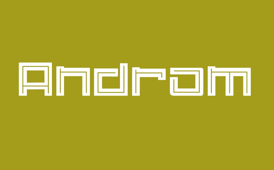 Andromelia font big