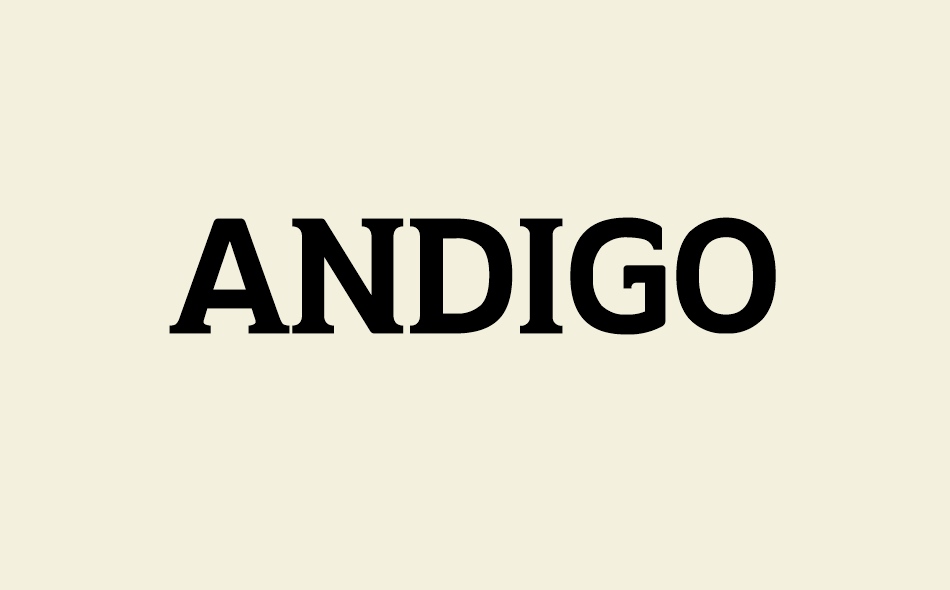 Andigo font big