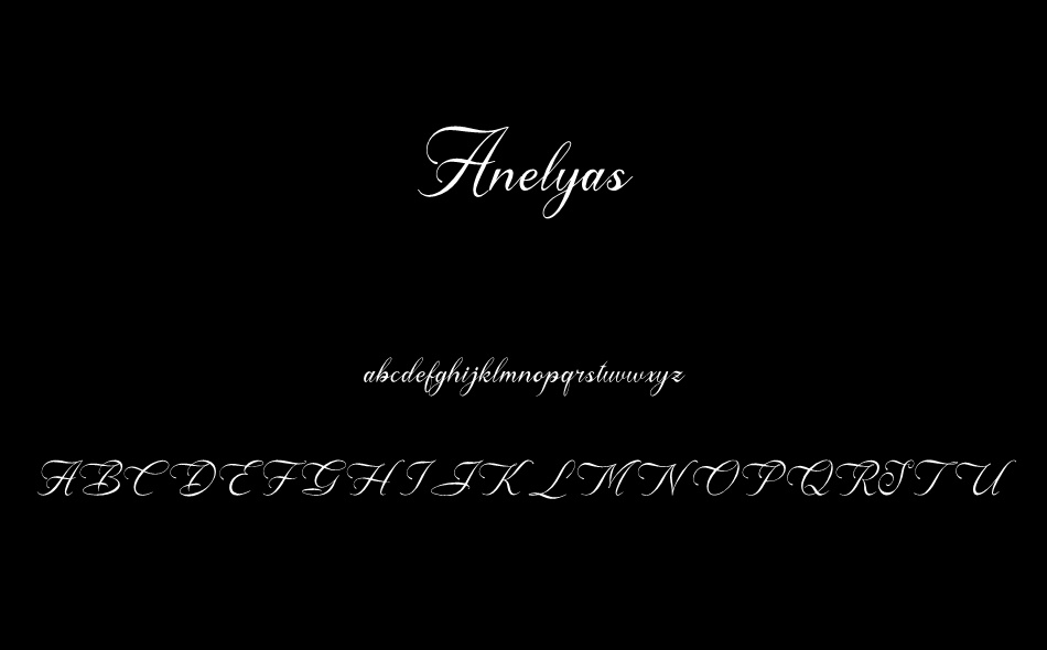 Anelyas font