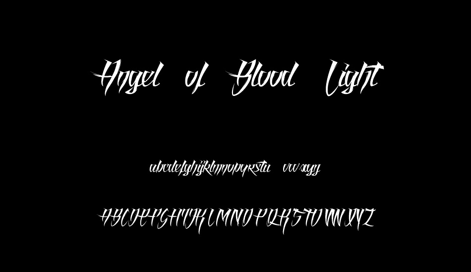 Angel of Blood Light font