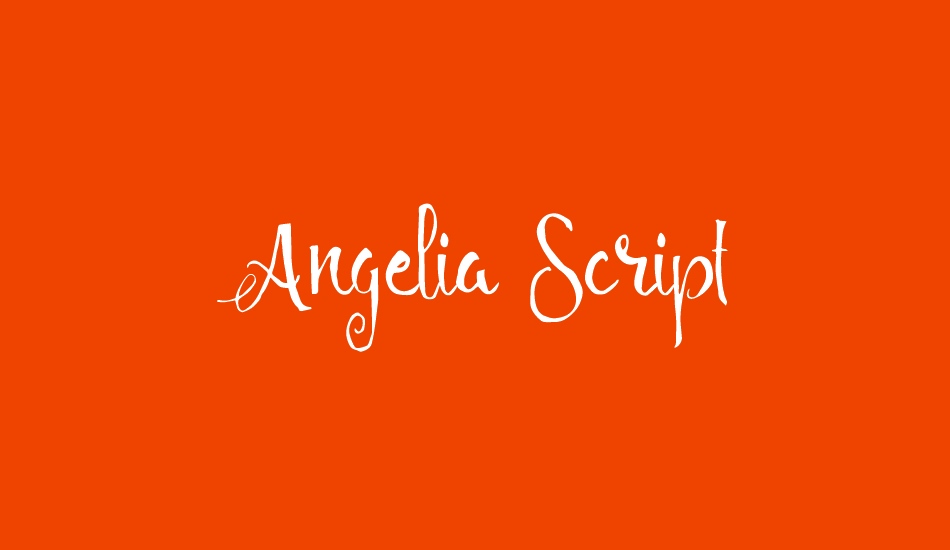 Angelia Script Free Demo font big