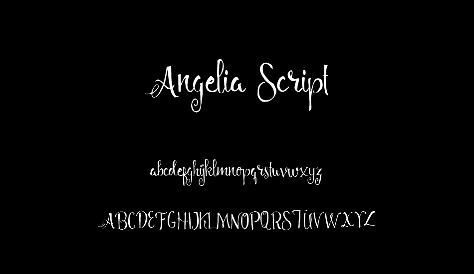 Angelia Script Free Demo font