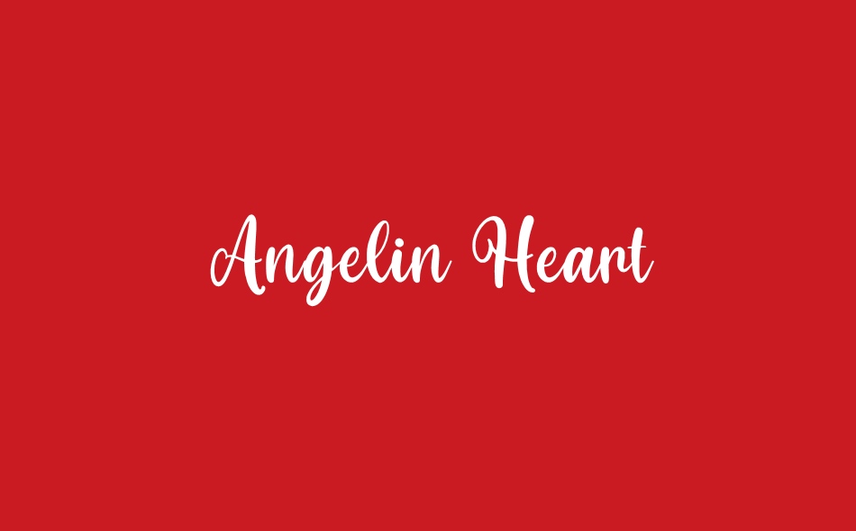 Angelin Heart font big