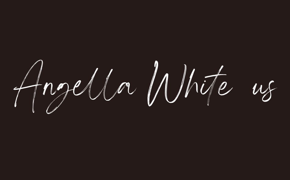 Angella White font big