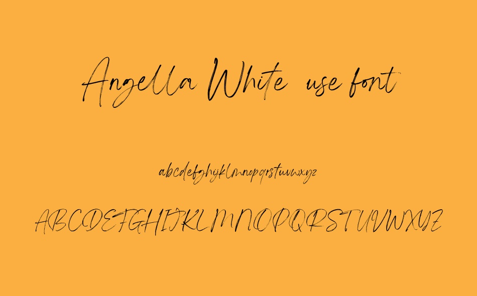 Angella White font