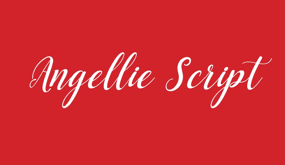 Angellie Script font big