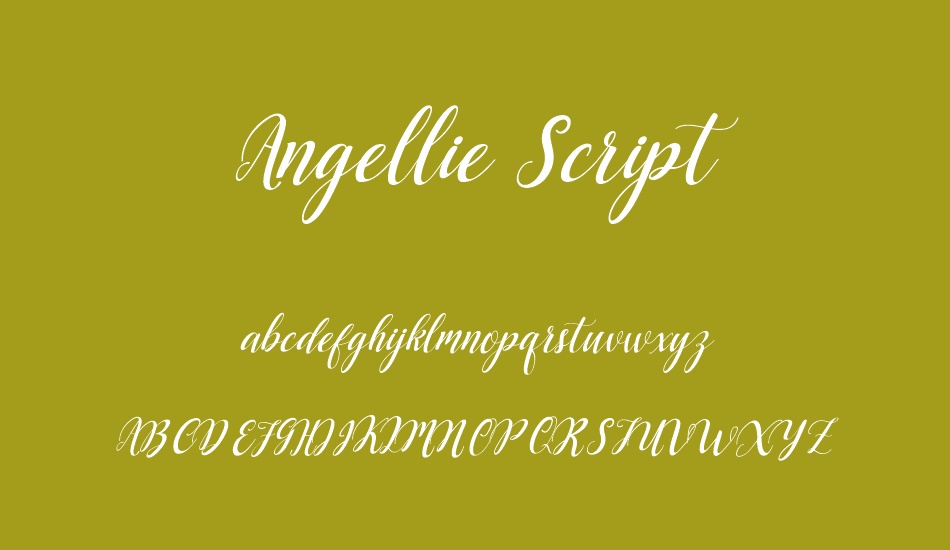 Angellie Script font