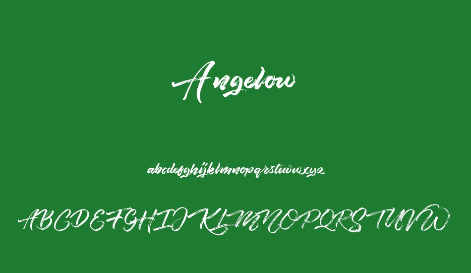 Angelow font