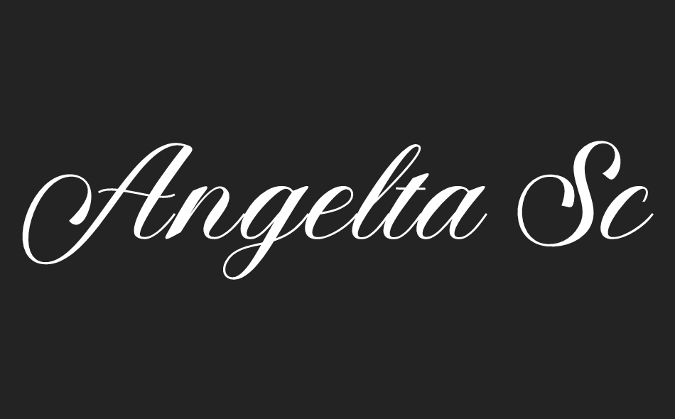 Angelta Script font big