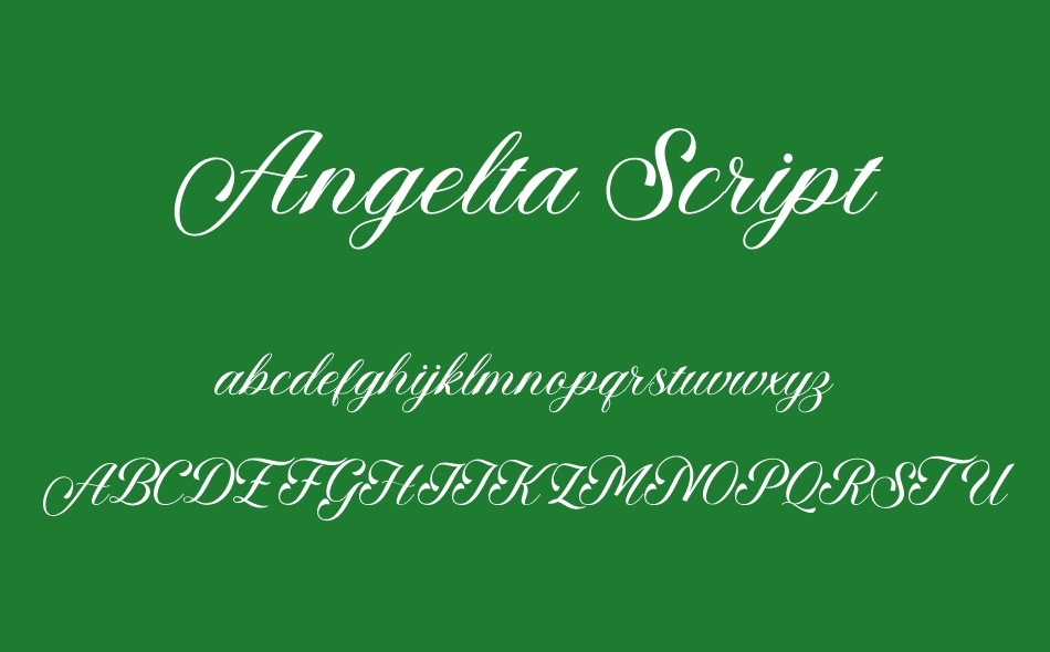 Angelta Script font