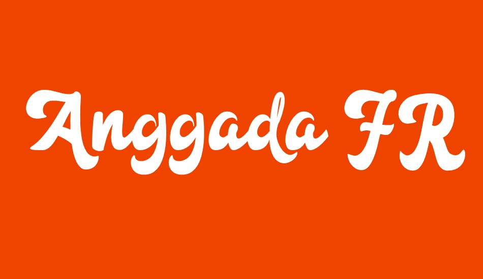 Anggada FREE font big