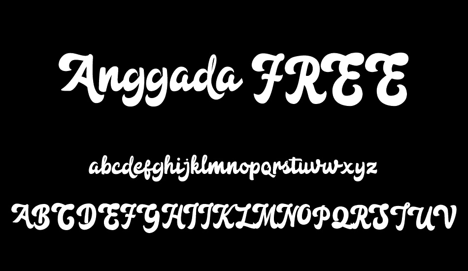 Anggada FREE font