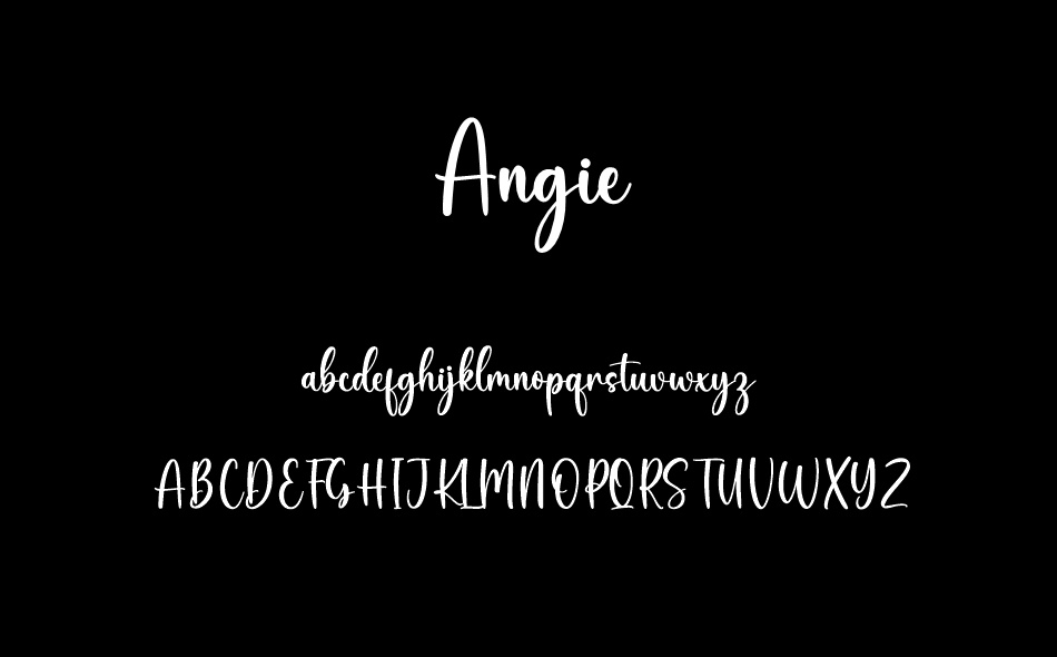Angie font