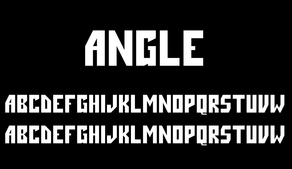 Angle font