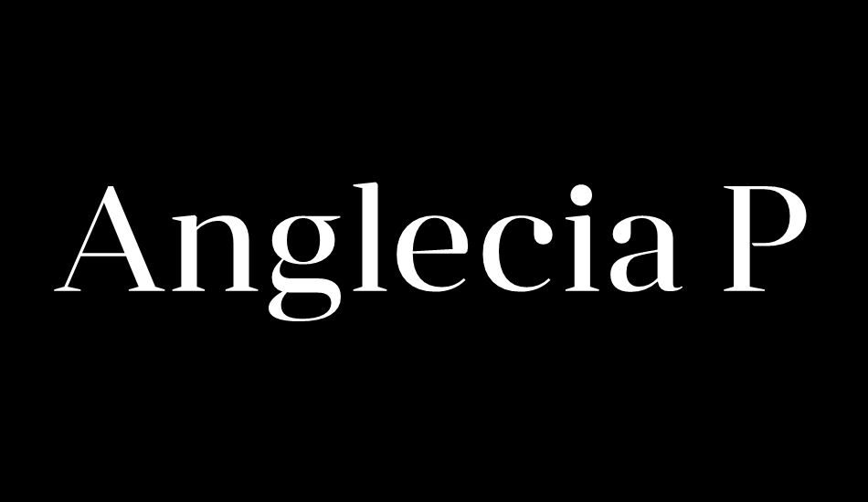 Anglecia Pro Display font big