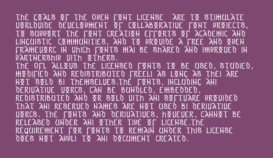 Anglo-Saxon Project font 1