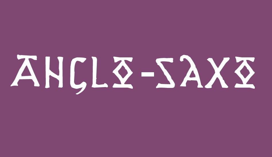 Anglo-Saxon Project font big