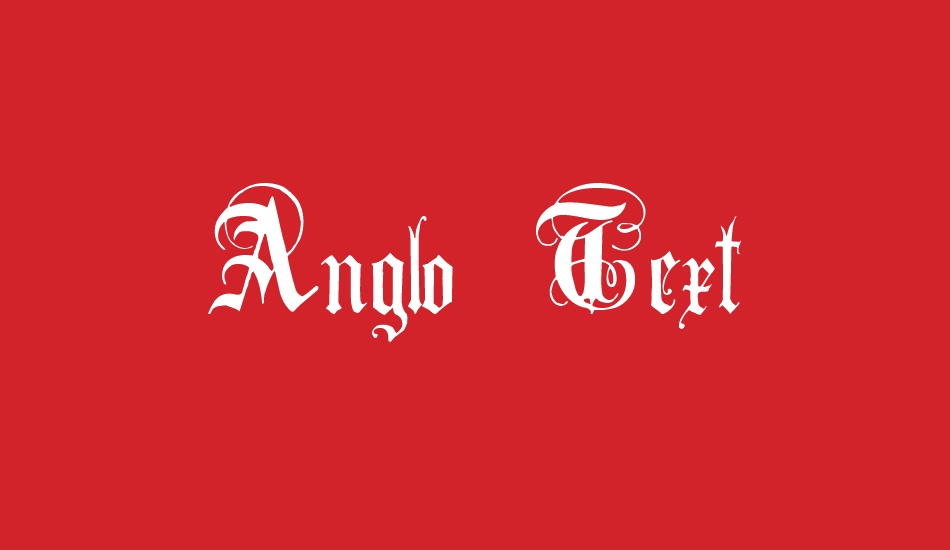 Anglo Text font big