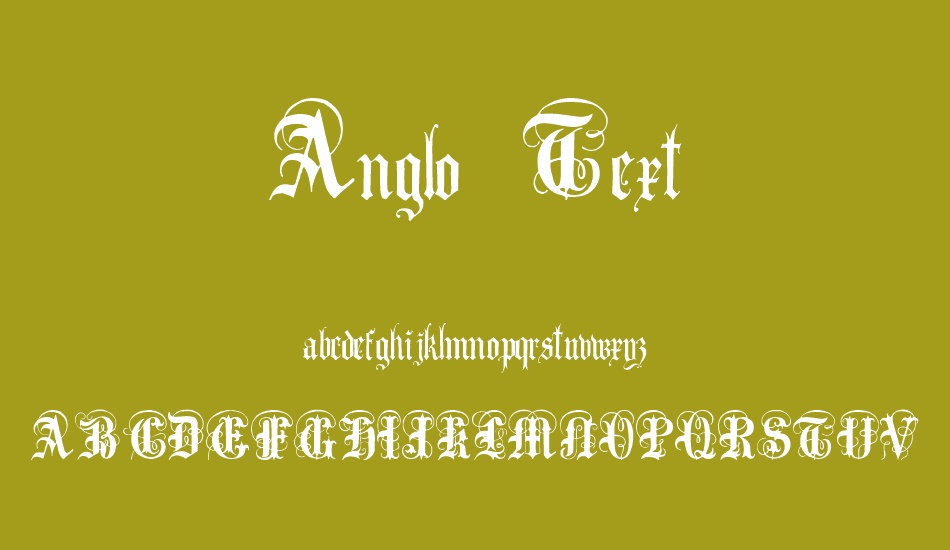 Anglo Text font