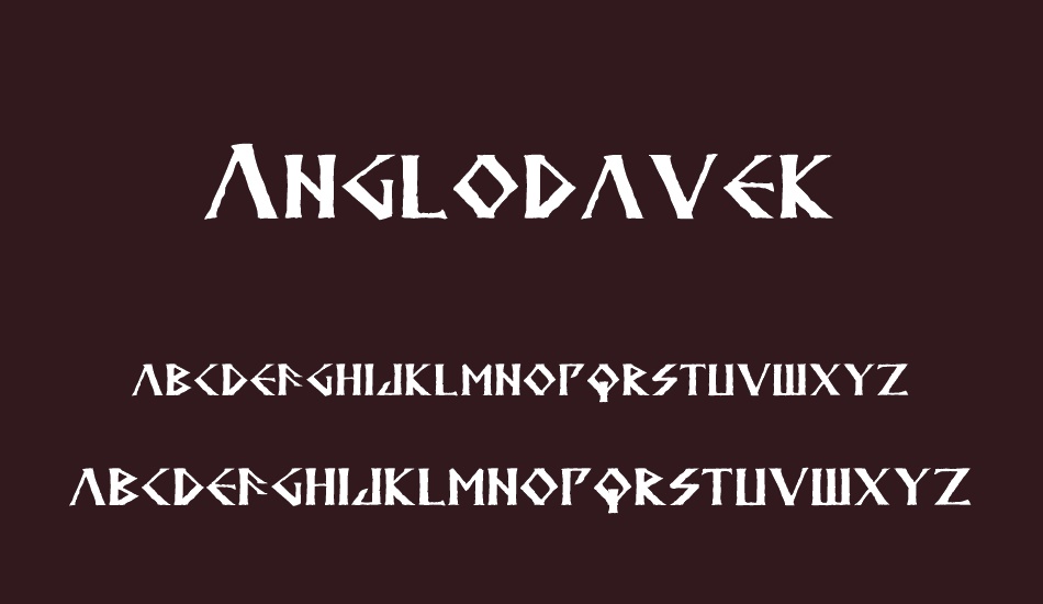 Anglodavek font