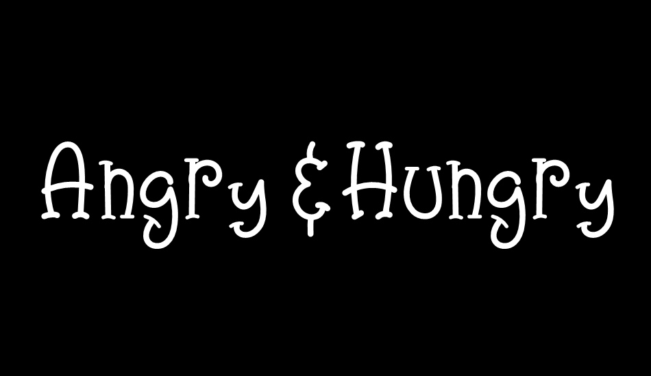 Angry&Hungry font big