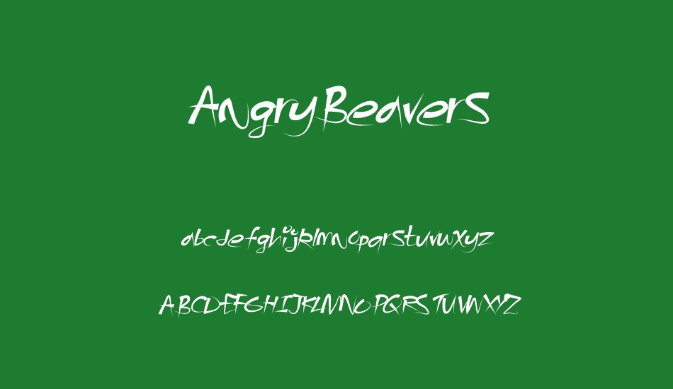 AngryBeavers font
