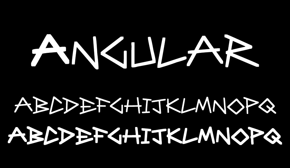 Angular Anarchy font