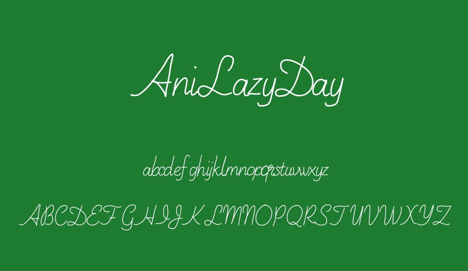 AniLazyDay font