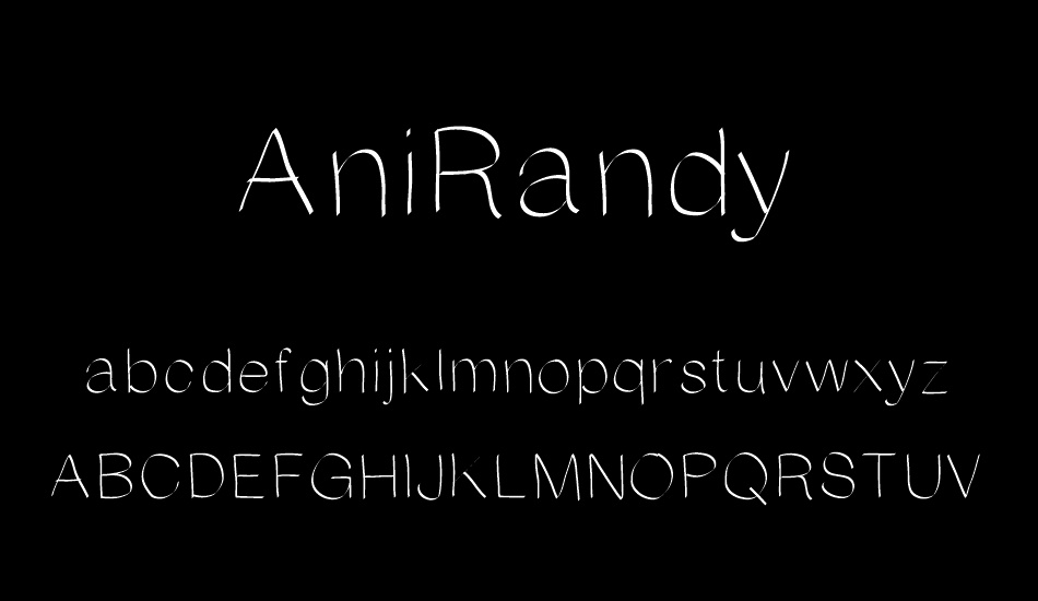 AniRandy font