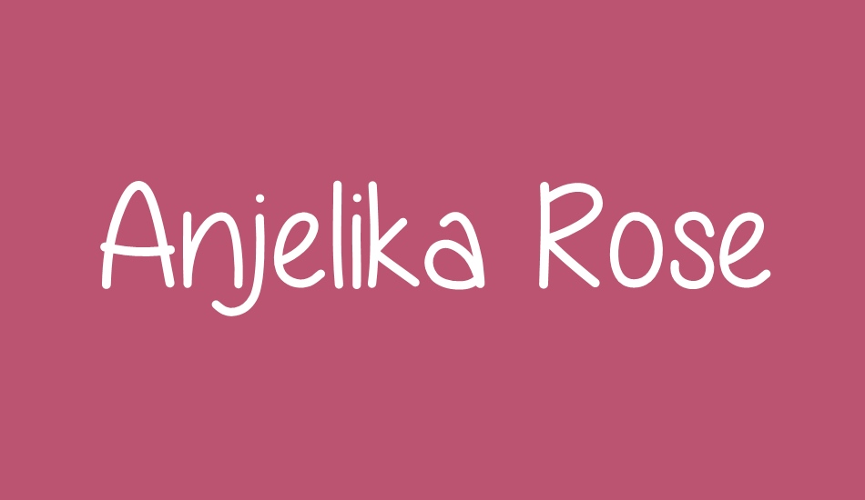 Anjelika Rose font big