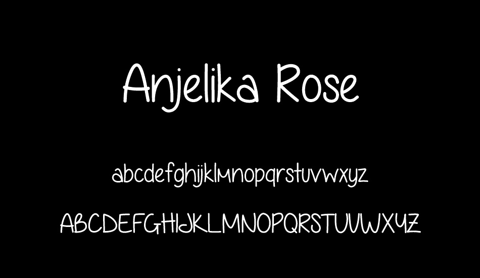 Anjelika Rose font