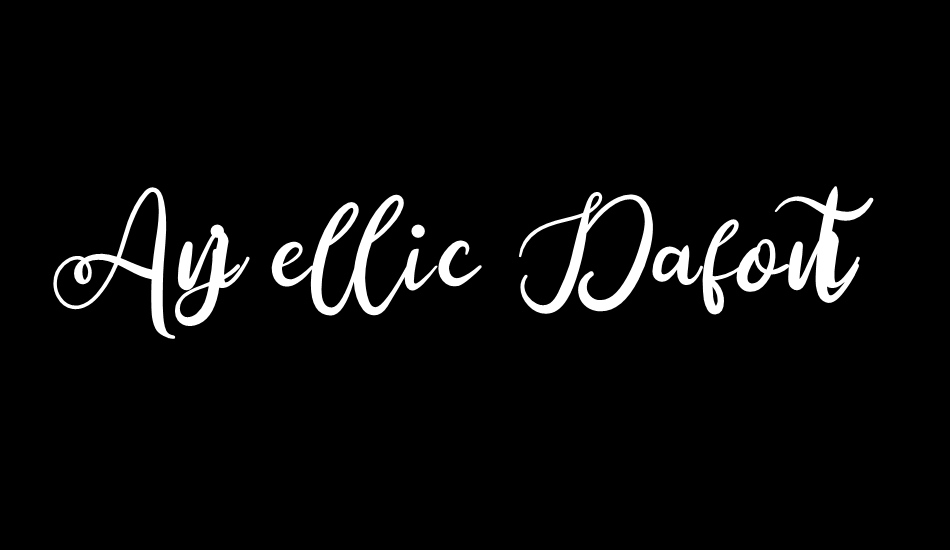 Anjellic Dafont font big