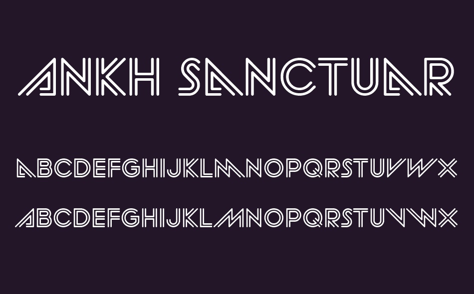 Ankh Sanctuary font